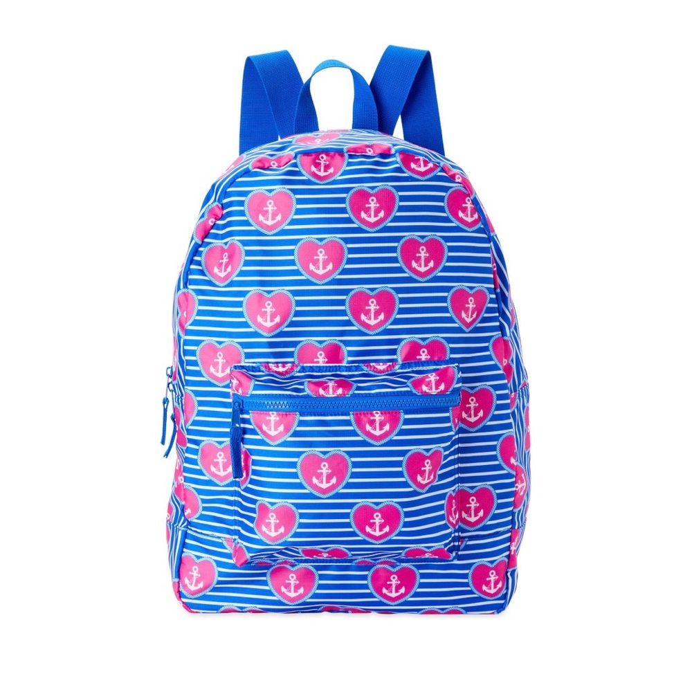 NEW No Boundaries Packable Backpack Heart Anchor